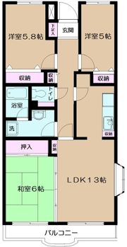 イーストパーク胡録台の間取り画像