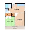 コーポときわの間取り画像