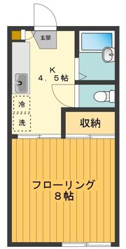 ハピネスの間取り画像