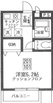 ゼピュロス東伏見の間取り画像