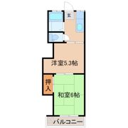 日野田口ハイツの間取り画像