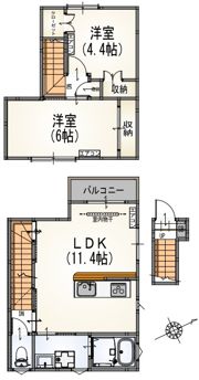 サンライズ三鷹台の間取り画像