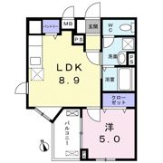 ドミール中野南台の間取り画像