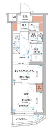 ハーモニーレジデンス羽田天空橋の間取り画像