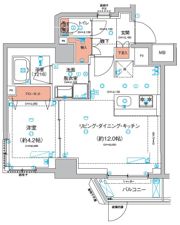 ハーモニーレジデンス東京羽田スカイブリッジの間取り画像