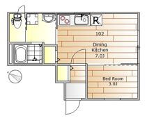 Cozy Flat 中目黒の間取り画像
