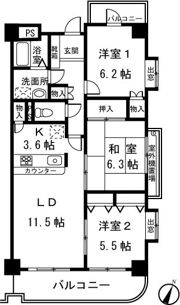 オークヒルズの間取り画像