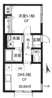 Arai舎IIの間取り画像