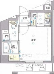 ワイズ ル・リオン新宿中井の間取り画像