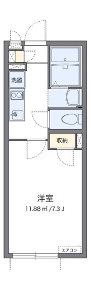 クレイノKサンライトVの間取り画像