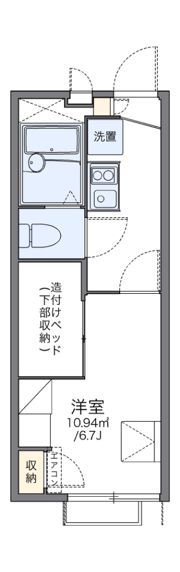 レオパレスシティーストーンの間取り画像