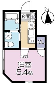 グランシャレー千住旭町の間取り画像