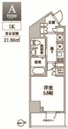 レジディア中延IIの間取り画像