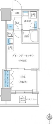 レジディア蒲田プレイスの間取り画像