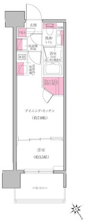 レジディア門前仲町プレイスの間取り画像