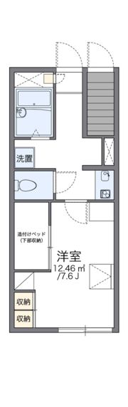 レオパレスフェンテの間取り画像
