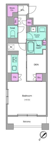レジディア日本橋馬喰町の間取り画像
