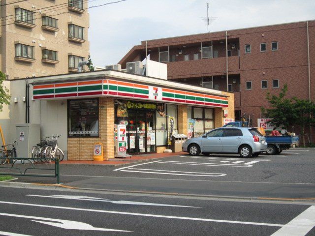 近くのセブンイレブン練馬石神井高校前店まで456m(徒歩6分)