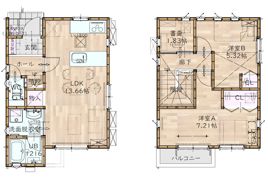 緑区道祖土3丁目戸建F棟の間取り画像