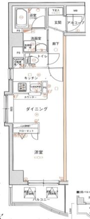 グリフィン新横浜・六番館の間取り画像