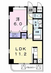 グリシーヌ・Mの間取り画像