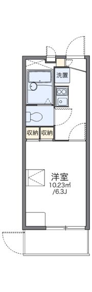 レオパレスグレイスSHINOの間取り画像