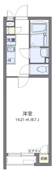 クレイノフリューリングの間取り画像