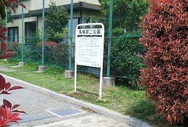 近くの馬場第二公園まで900m(徒歩12分)