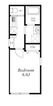 CASA CALMA 東新宿の間取り画像