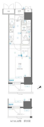 アルファレジデンシア南千住の間取り画像