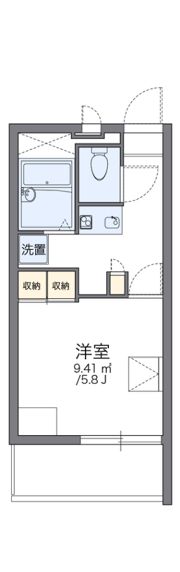 レオパレスオーロラの間取り画像