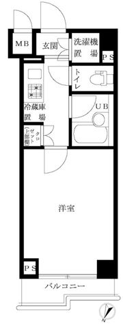 ルーブル武蔵小杉弐番館の間取り画像