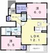 ランパルヴィラの間取り画像
