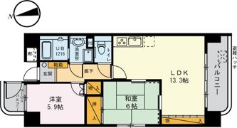 ヴィラはなぞのの間取り画像