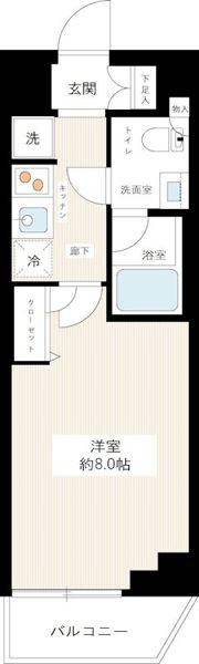 HY’s crecer 清澄白河の間取り画像