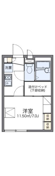 レオパレスピエールBの間取り画像