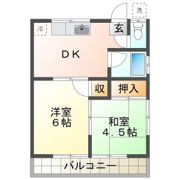 佐々木荘の間取り画像
