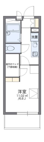 レオパレスレークイエの間取り画像