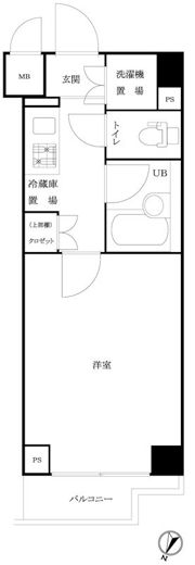 ルーブル武蔵小杉弐番館の間取り画像