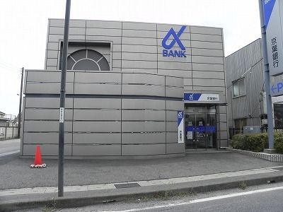近くの京葉銀行 初石支店まで750m(徒歩10分)