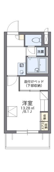 レオパレスストレーザ椿森の間取り画像