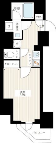 ハーモニーレジデンス大塚山手の間取り画像