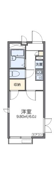 レオパレスガーデンハイツの間取り画像