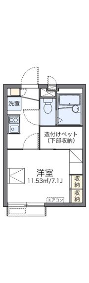 レオパレスフラワーガーデン町屋の間取り画像