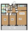 瀬田フラットの間取り画像