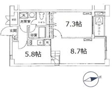 プラザ南大井の間取り画像
