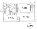 プラザ南大井の間取り画像
