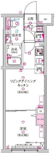 ラフィスタ豪徳寺の間取り画像