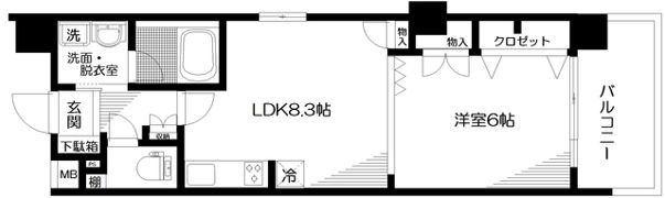 日神パレステージ西池袋公園の間取り画像