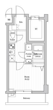 SPコート亀有の間取り画像